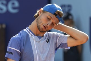 Leandro Riedi, ici lors du Swiss Open de Gstaad en juillet, espère être remis à temps pour les qualifications de l'US Open. KEYSTONE/PETER SCHNEIDER